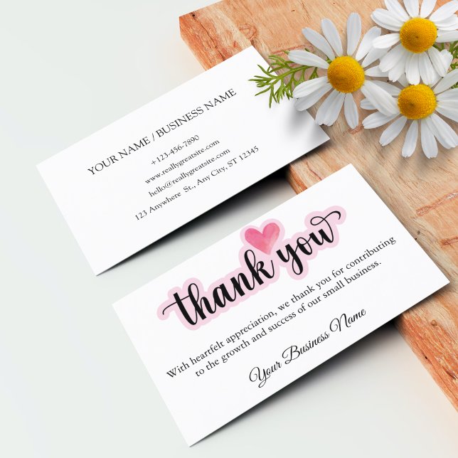 Personalised Business Thank Card For Your Order (Personalized Business Thank Card For Your Order)