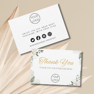 Personalised Business Thank You Card