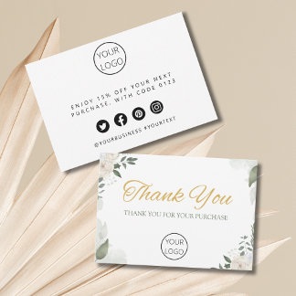 Personalised Business Thank You Card