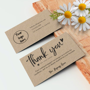 Personalised Business Thank You Card Templates