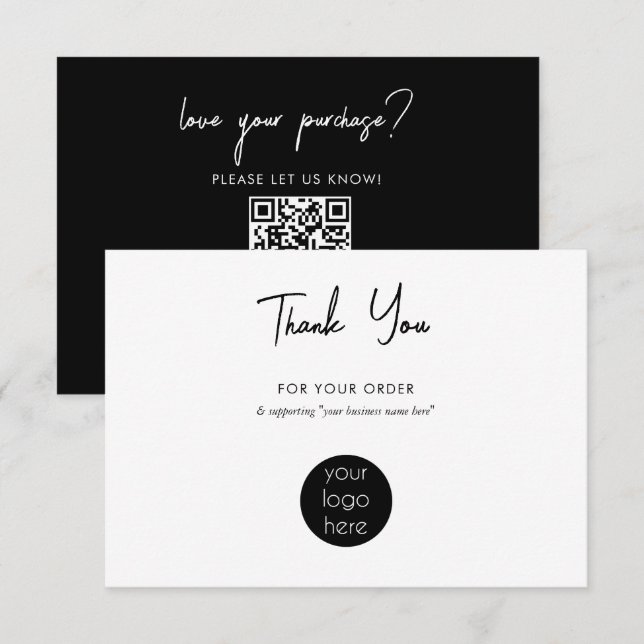 Personalised Business Thank You Logo (Front/Back)