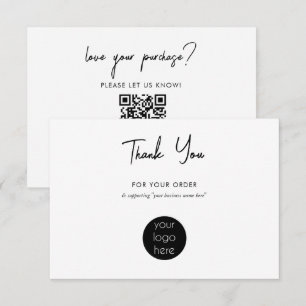 Personalised Business Thank You Logo Card