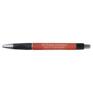 Personalised Business Vermilion Grainy Texture