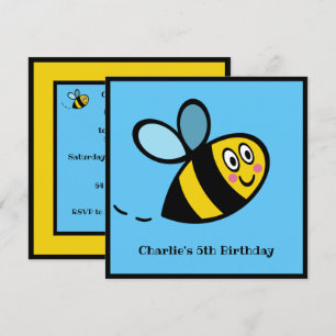 Personalised Busy Bumblebee Invitation