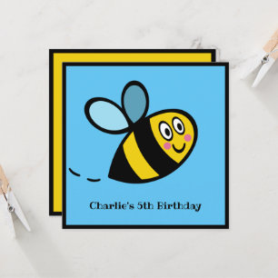 Personalised Busy Bumblebee Invitation