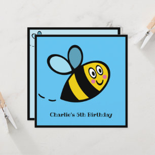 Personalised Busy Bumblebee Invitation