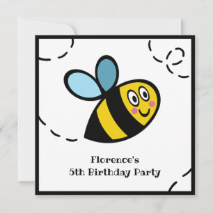 Personalised Busy Bumblebee Invitation