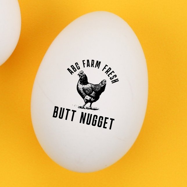 Personalised Butt nugget egg stamp (Creator Uploaded)