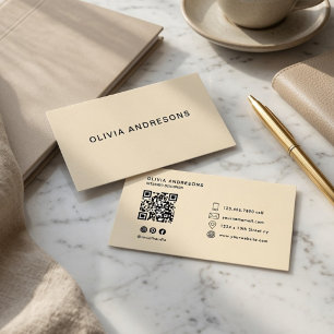 Personalised Buttercream Custom Business Card