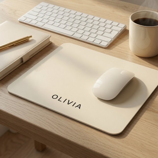 Personalised Buttercream Custom Name  Mouse Mat (Creator Uploaded)
