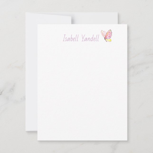 Personalised Butterfly Card (Front)