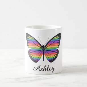 Personalised Butterfly Coffee Mug