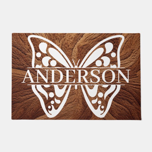 Personalised Butterfly Doormat (Front)
