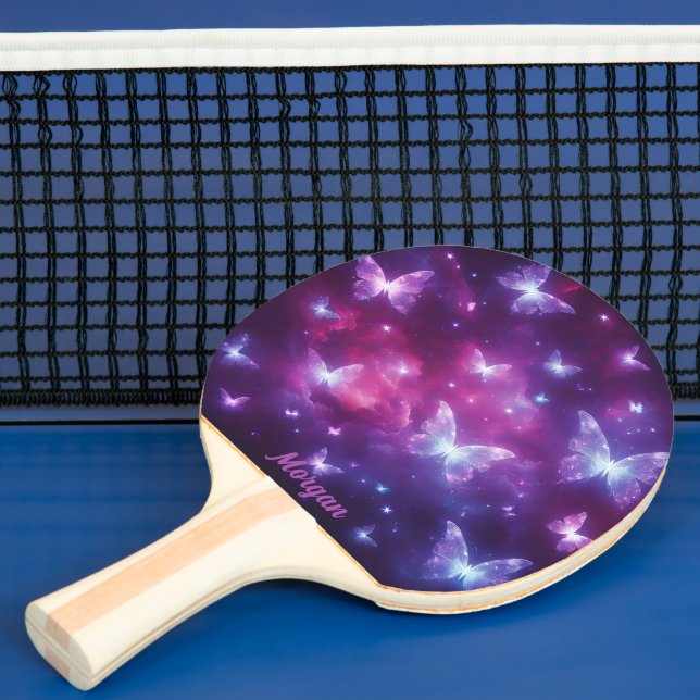 Personalised Butterfly Fantasy Art Ping Pong Paddle (Insitu)