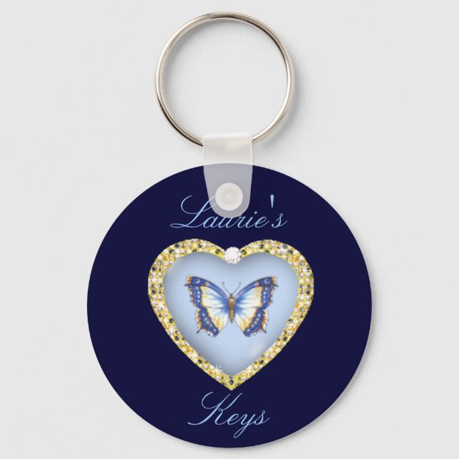 Personalised Butterfly Keychain (Front)