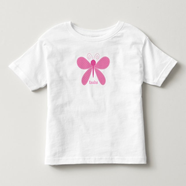 Personalised Butterfly Kids T-Shirt (Front)