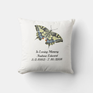 Personalised Butterfly Memorial Keepsake Cushion