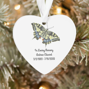 Personalised Butterfly Memorial Ornament