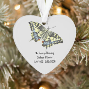 Personalised Butterfly Memorial Ornament