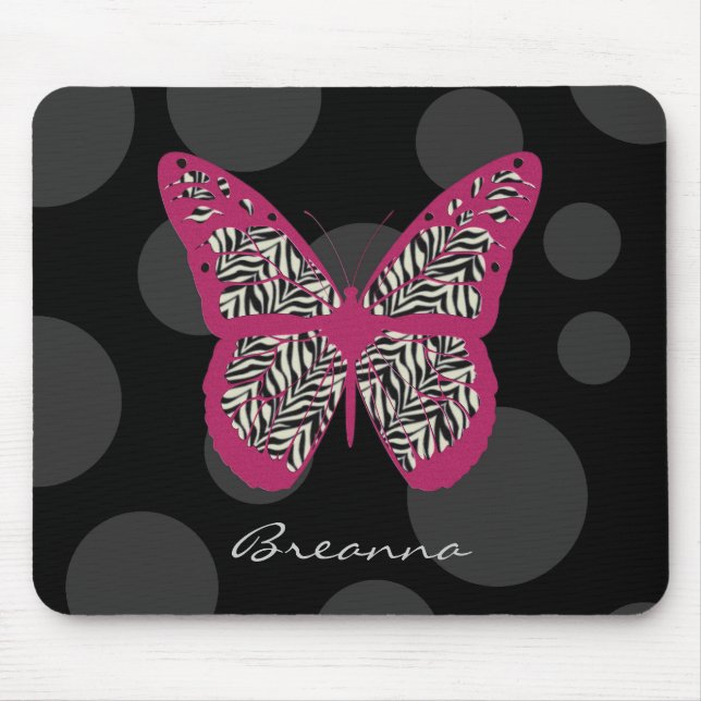 Personalised Butterfly Mousepad (Front)