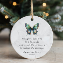 Personalised Butterfly Saying Memorial