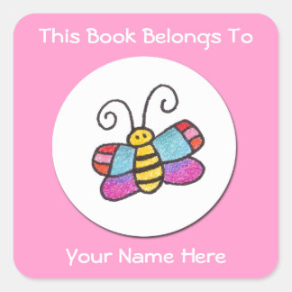 Personalised Butterfly Sticker