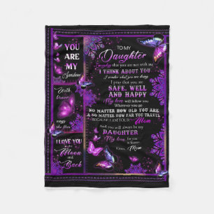 Personalised Butterfly To My Daughter Blanket