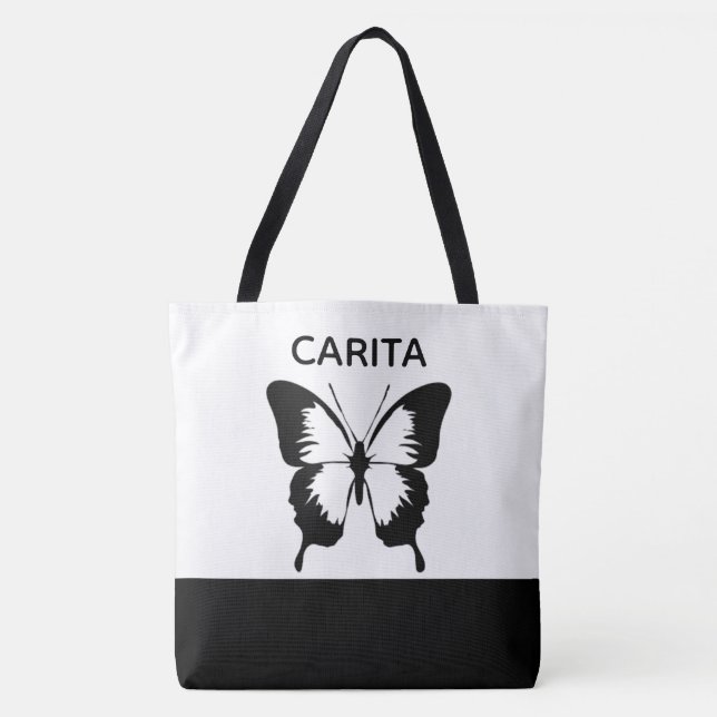 Personalised Butterfly Tote Bag (Front)