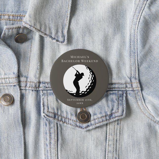 Personalised Button | Bachelor Golf Weekend (In Situ)