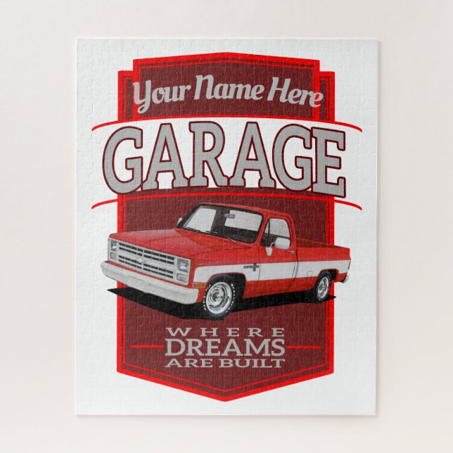 Personalised C10 Garage Jigsaw Puzzle (Vertical)