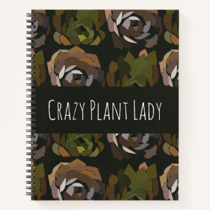 Personalised Cactus Botanical  Notebook