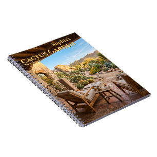 Personalised Cactus Garden Spiral Notebook