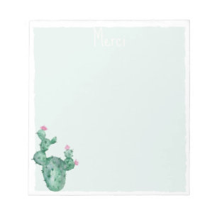 personalised cactus notepads