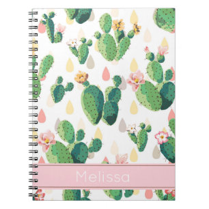 Personalised Cactus Print Notebook