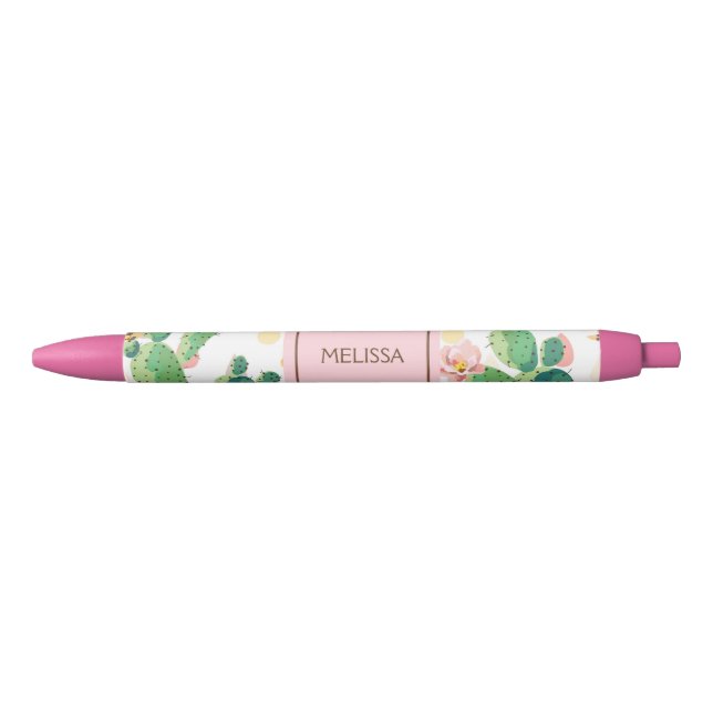 Personalised Cactus Print Pen (Front)