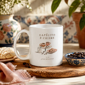 Personalised Cafecito & Chisme Coffee Mug