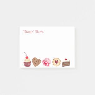 Personalised Cake Sweets Post-It Notes