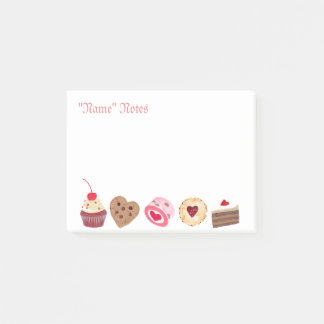 Personalised Cake Sweets Post-It Notes
