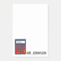 Personalised Calculator Math School Teacher Gift
