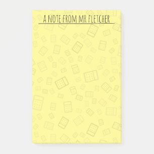 Personalised Calculator Pattern Notes