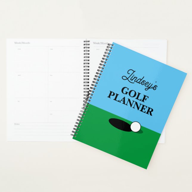 Personalised calendar golf planner agenda book (Display)