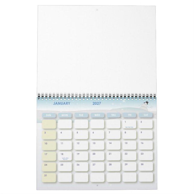 Personalised calendars (Jan 2027)