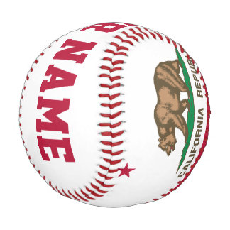 Personalised California Republic Flag Baseball