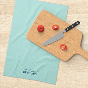 Personalised Calligraphy Editable Colours Tea Towel
