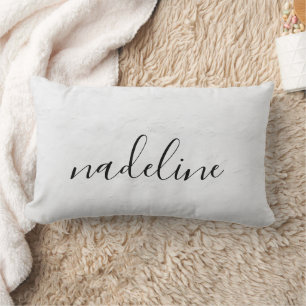 Personalised Calligraphy Name Lumbar Cushion