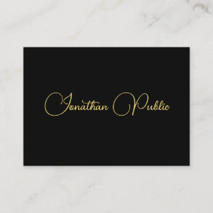 Personalised Calligraphy Script Name Template Business Card