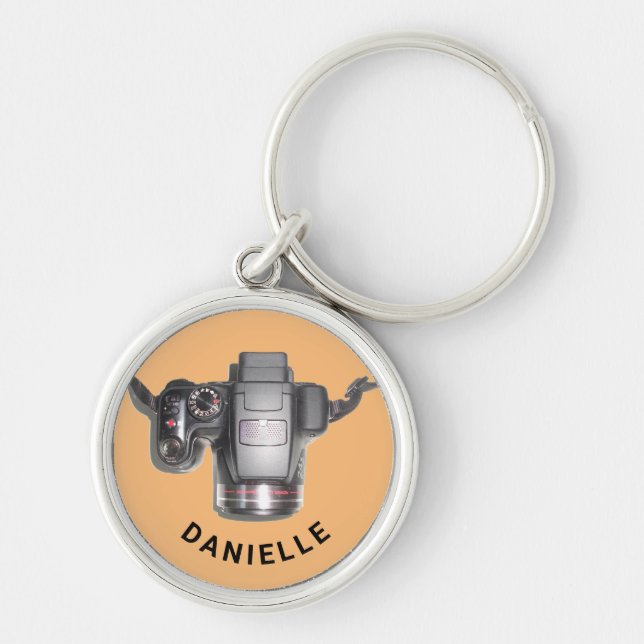 Personalised Camera and Name Keychain (Front)