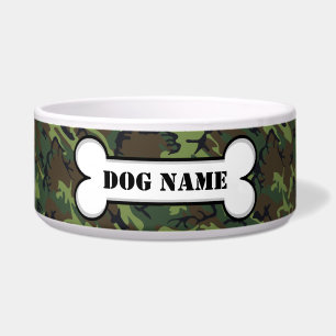 Personalised Camo Dog Bone
