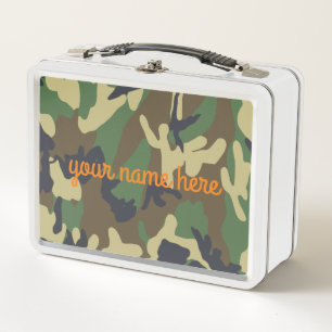 Personalised Camo Lunch Box