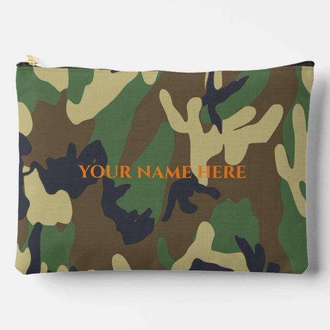 Personalised Camo Toiletry Bag (Front)